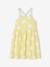 Robe à bretelles cordelette imprimée fleurs fille jaune pâle 1 - vertbaudet enfant 