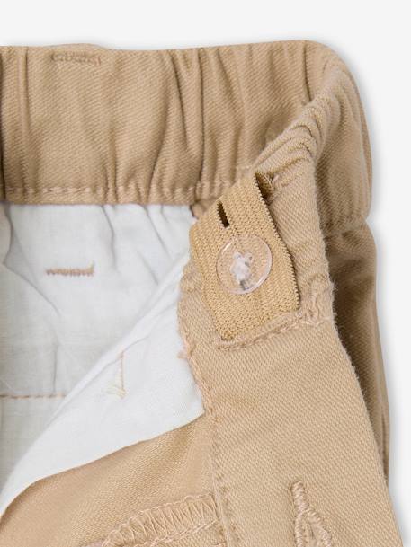 Pantalon garçon esprit chino facile à enfiler beige+marine 8 - vertbaudet enfant 