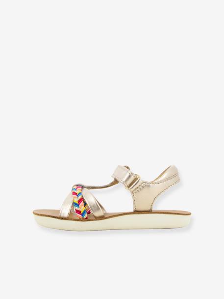Sandales enfant Goa Salomé camel+rose 8 - vertbaudet enfant 