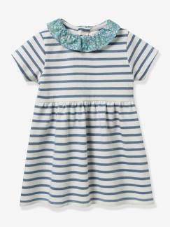 Bébé-Robe, jupe-Robe marinière bébé tissu Liberty -