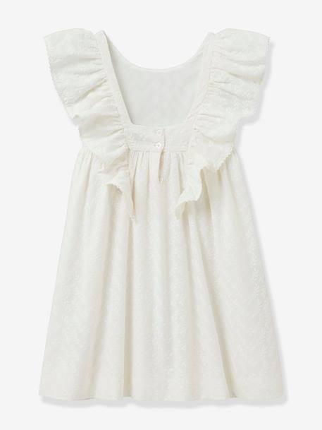 Robe fille Simone - Cortège Plume- écru 2 - vertbaudet enfant 