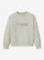 Sweat à message fille en tissu Liberty coton bio écru 1 - vertbaudet enfant 