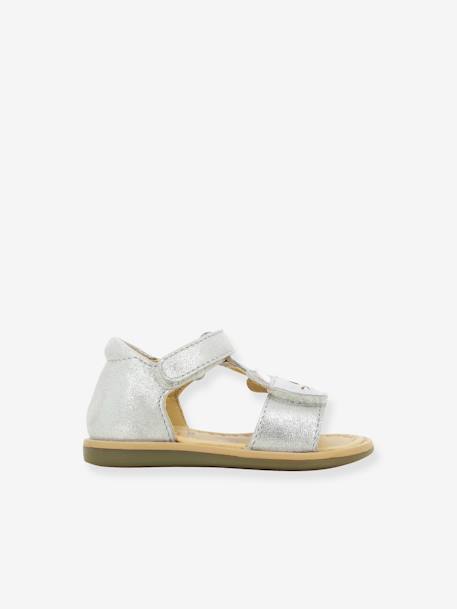 Sandales bébé Tity Mousse argent 3 - vertbaudet enfant 