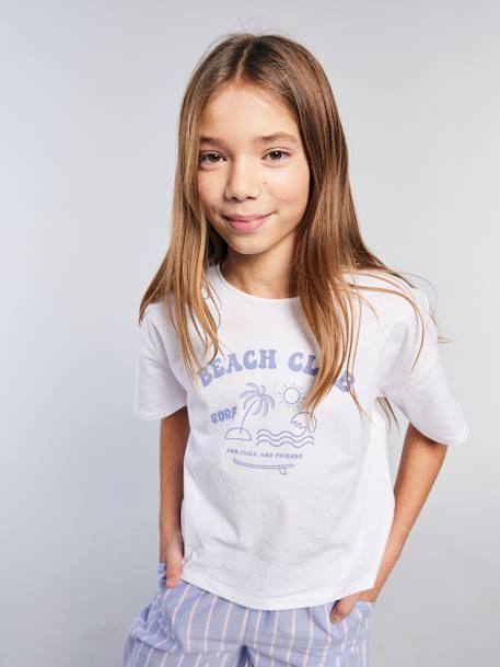 Lot de 2 pyjamas fille bleu 14 - vertbaudet enfant 