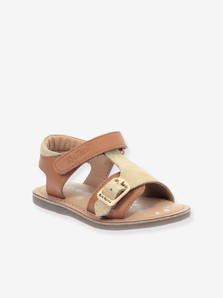 Sandales enfant cuir Diazz camel 1 - vertbaudet enfant 
