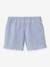Jupe-short en seersucker fille rayé bleu 2 - vertbaudet enfant 