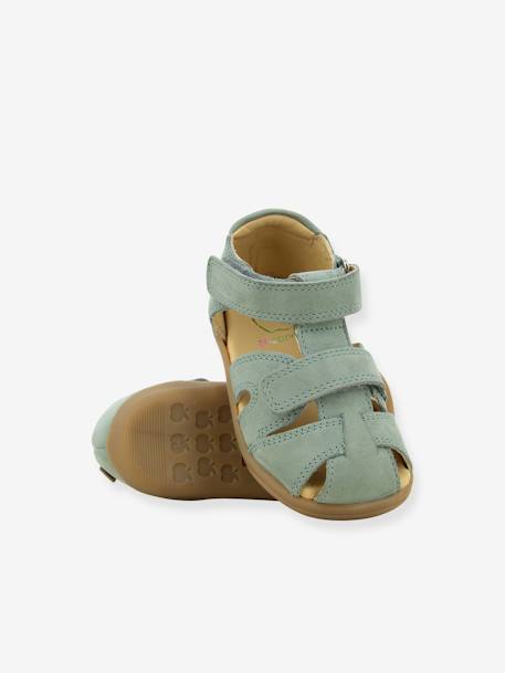 Sandales bébé Pika Scratch camel+vert d'eau 6 - vertbaudet enfant 