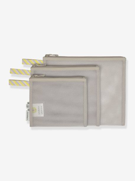 Set de 3 pochettes Mesh LÄSSIG beige 1 - vertbaudet enfant 