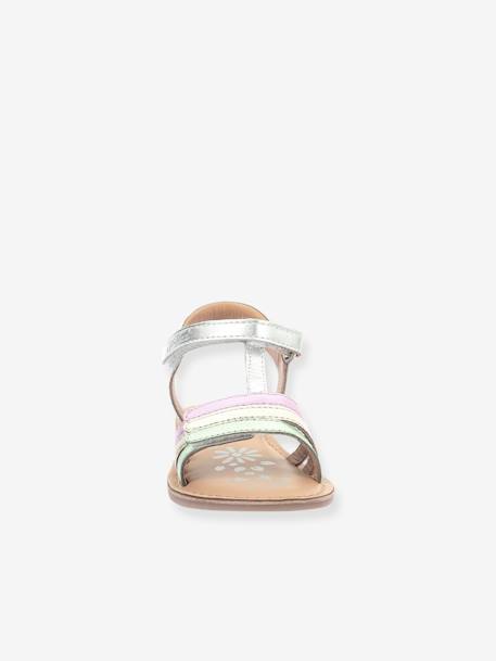 Sandales cuir enfant Diamanto argent 5 - vertbaudet enfant 