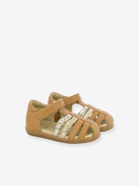 Sandales bébé Pika Spart camel 1 - vertbaudet enfant 
