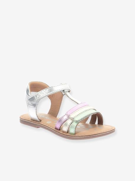 Sandales cuir enfant Diamanto argent 1 - vertbaudet enfant 