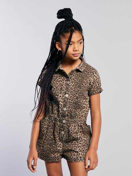 Combi short fille imprimé léopard beige 7 - vertbaudet enfant 