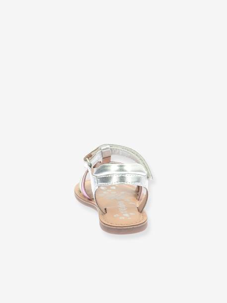 Sandales cuir enfant Diamanto argent 4 - vertbaudet enfant 