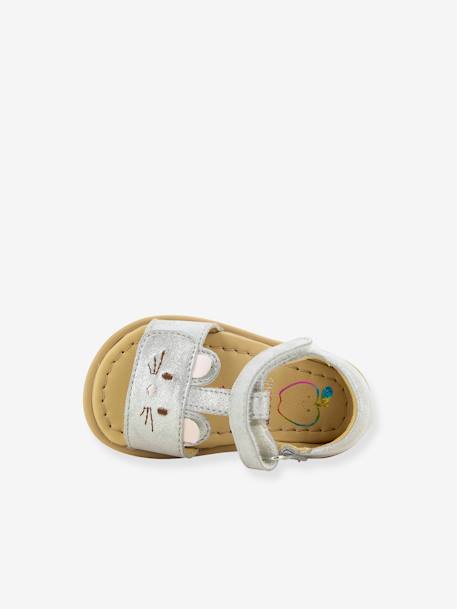 Sandales bébé Tity Mousse argent 4 - vertbaudet enfant 