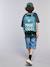 Bermuda skateur denim bleached+denim gris 7 - vertbaudet enfant 