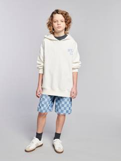 -Bermuda motif damier forme loose