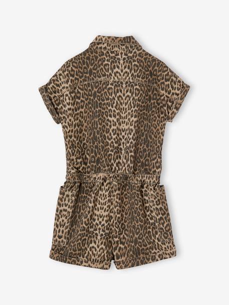 Combi short fille imprimé léopard beige 4 - vertbaudet enfant 