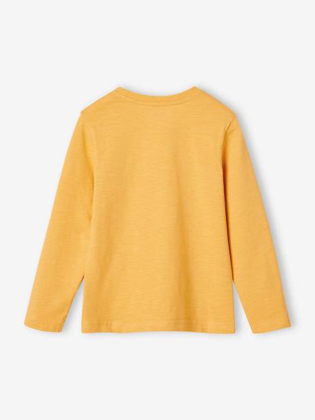 T-shirt garçon unis manches longues personnalisable anthracite+Bleu+jaune+marine+vert+vert sapin 17 - vertbaudet enfant 