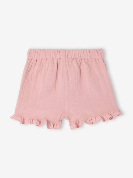 Lot de 2 shorts naissance 1 uni + 1 imprimé rose 6 - vertbaudet enfant 