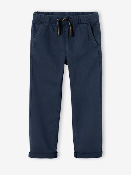 Pantalon garçon  fluide facile à enfiler garçon beige+bleu moyen+bleu nuit+terracotta 15 - vertbaudet enfant 