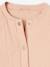 Blouson matelassé style bomber en gaze de coton fille rose poudré+vanille 5 - vertbaudet enfant 