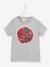 T-shirt garçon Spiderman® à sequins réversibles Gris chiné 2 - vertbaudet enfant 
