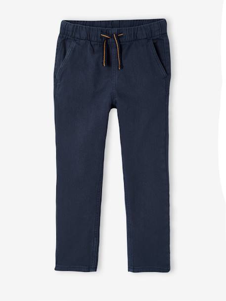 Pantalon garçon  fluide facile à enfiler garçon beige+bleu moyen+bleu nuit+terracotta 16 - vertbaudet enfant 