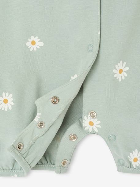 Lot de 2 combishorts de nuit bébé fleuris vert sauge 6 - vertbaudet enfant 
