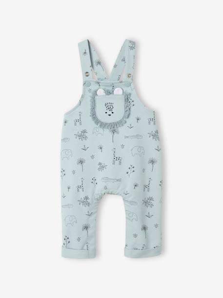 Ensemble 3 pièces naissance salopette + body + foulard bleu 2 - vertbaudet enfant 