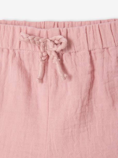 Lot de 2 shorts naissance 1 uni + 1 imprimé rose 7 - vertbaudet enfant 