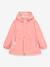 Veste mi-saison imperméable fille MATSILA bois de rose+jaune pastel 1 - vertbaudet enfant 