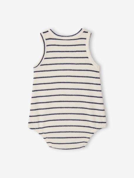 Barboteuse sans manches naissance écru 2 - vertbaudet enfant 