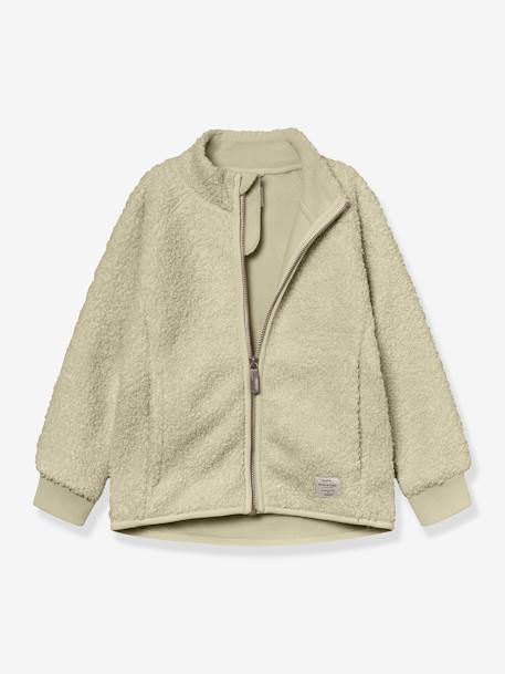 Veste en teddyfleece avec fermeture éclair MATCEDRIC sable+vert 5 - vertbaudet enfant 