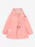 Veste mi-saison imperméable fille MATSILA bois de rose+jaune pastel 2 - vertbaudet enfant 