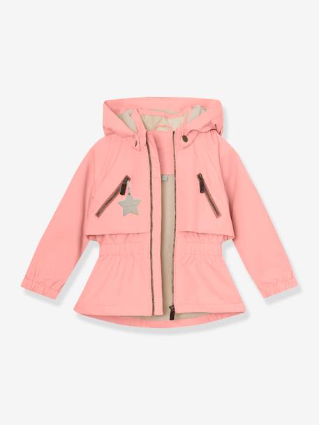 Veste mi-saison imperméable fille avec doublure polaire MATALGEA bois de rose+lilas poudré+rose poudré+vert sauge 2 - vertbaudet enfant 