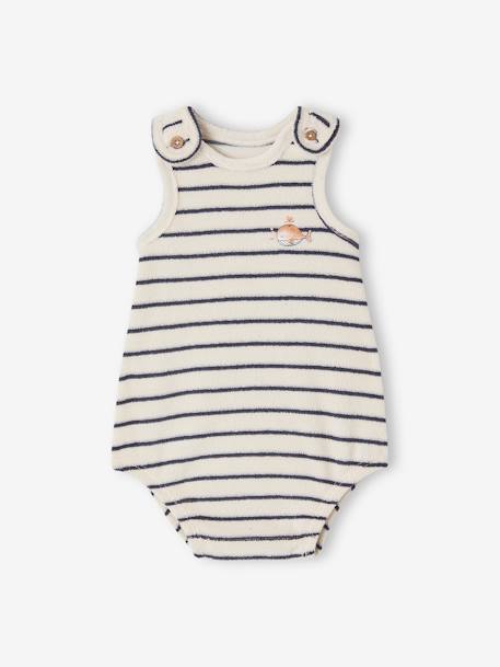 Barboteuse sans manches naissance écru 1 - vertbaudet enfant 