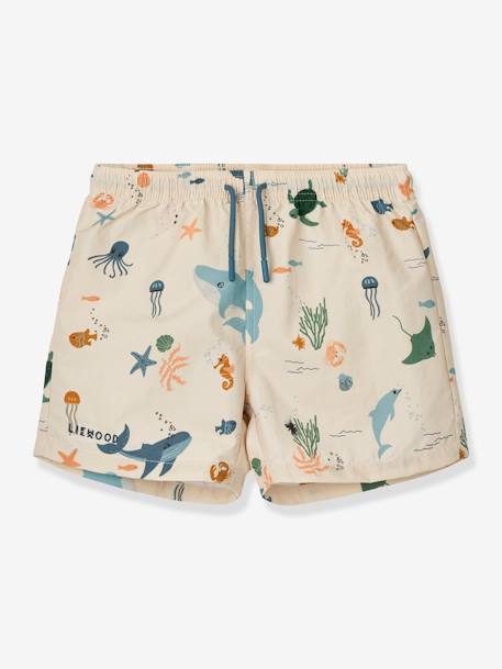 Short de bain imprimé Aiden beige 1 - vertbaudet enfant 