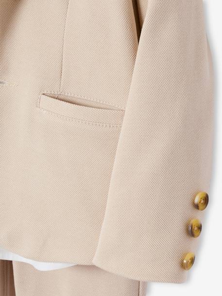 Ensemble céremonie chemise col Mao, veste et pantalon garçon beige+bleu ciel+vert d'eau 9 - vertbaudet enfant 