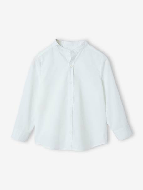 Ensemble céremonie chemise col Mao, veste et pantalon garçon beige+bleu ciel+vert d'eau 5 - vertbaudet enfant 