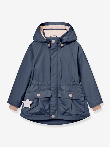 Parka mi-saison fille MATALLURE bleu foncé+marine+tomette 1 - vertbaudet enfant 