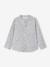 Chemise fleurie à col Mao garçon beige imprimé+bleu imprimé 3 - vertbaudet enfant 