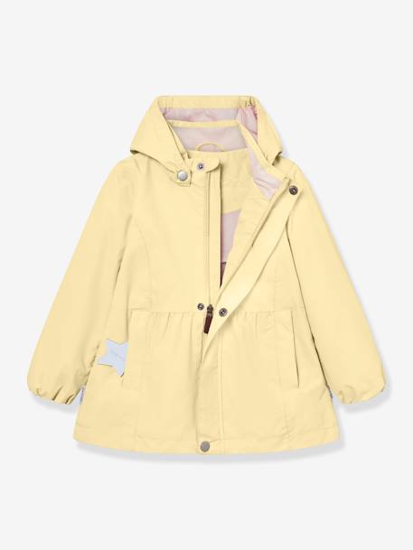 Veste mi-saison imperméable fille MATSILA bois de rose+jaune pastel 8 - vertbaudet enfant 