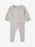 Ensemble naissance pull pantalon laine et cachemire personnalisable gris chiné 3 - vertbaudet enfant 