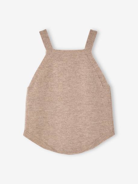 Barboteuse bébé laine et cachemire personnalisable beige chiné 5 - vertbaudet enfant 