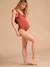 Maillot de bain de grossesse et allaitement 1 pièce à volant terracotta 2 - vertbaudet enfant 