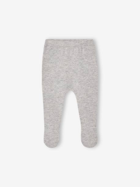 Ensemble naissance pull pantalon laine et cachemire personnalisable gris chiné 5 - vertbaudet enfant 