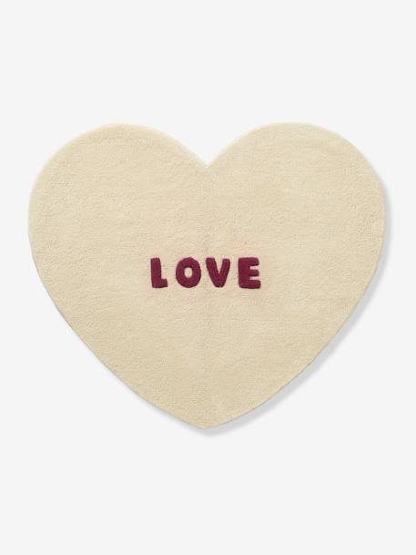 Tapis coeur LOVE beige 2 - vertbaudet enfant 