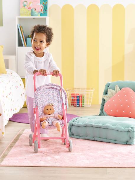 Poussette pour poupon - floral+ourson 5 - vertbaudet enfant 