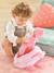 Sac à dos porte poupon peluche rose rose 2 - vertbaudet enfant 