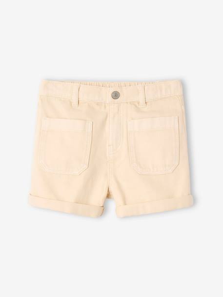 Short à poches plaquées fille rose+vanille 4 - vertbaudet enfant 